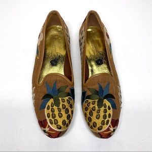 A Perfect Day in Paradise Embroidered Flats